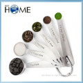 Kitchen Aider 6PCS 18/0 Stainless Steel Measuring Spoon Set